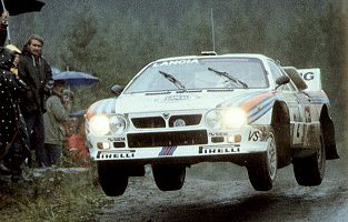 Lancia 037 on the 1983 1000 Lakes Rally