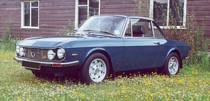 Lancia Fulvia coup (Series 2, UK model) - note the raised headlights to meet local legislation