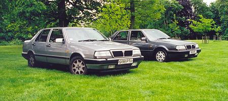 A couple of late Lancia Thema 16V cars