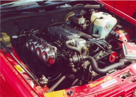 Alfa Romeo 75 engine (modified)