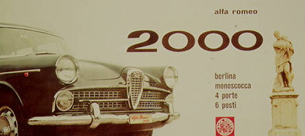 Alfa Romeo 2000 Advertisement