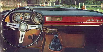 Alfa Romeo Giulia Super cockpit (1968)