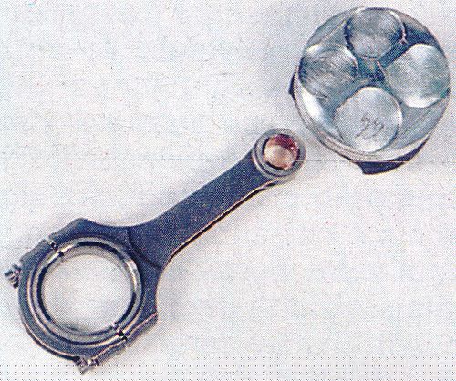 Alfa 155 V6 DTM piston and connrod