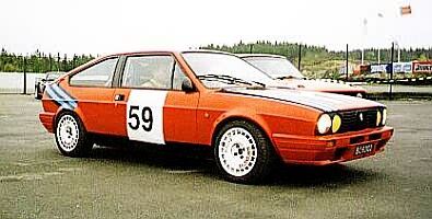 The Alfasud Sprint tarmac Rally car of yvind H (in Norway)