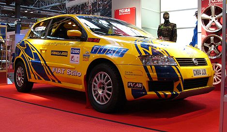 Fiat Stilo Rally on the TOORA stand at the Autosport International 2005