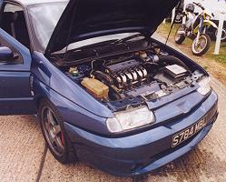 Alfa Romeo 145 with V6 engine transplant