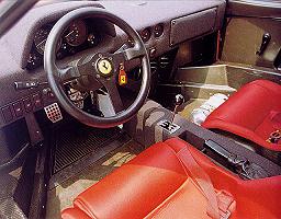 Ferrari F40 cockpit - CLICK for larger image