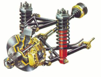 Ferrari testarossa rear suspension