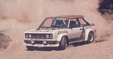 The FIAT 131 Abarth WRC winner