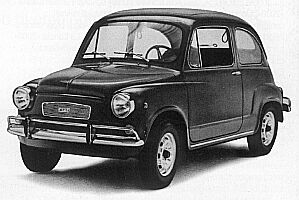 Fiat 600R as built in Argentina (derived from 600D with 797cc engine)