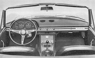 Fiat Dino Spider cockpit