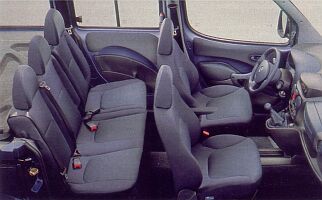 The Fiat Dobl interior
