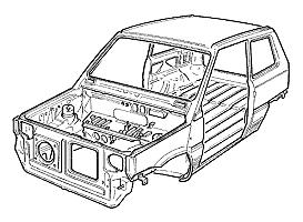 Fiat Panda bodyshell