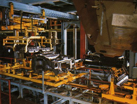 Fiat Uno chassis welding process