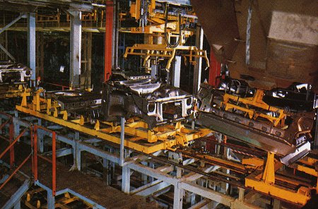 Fiat Uno chassis welding process