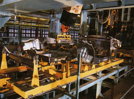 Fiat Uno chassis welding process