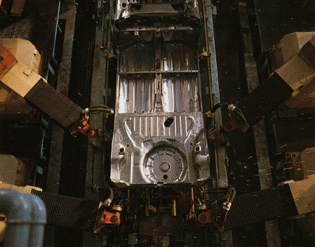 Fiat Uno chassis welding process