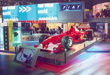 Ferrari F1 car on the Fiat stand