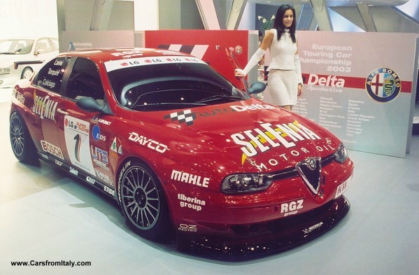 Alfa Romeo 156 Supertouring ETCC car at the Geneva Motorshow 2003