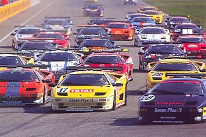 A Lamborghini Diablo Trophy race