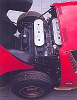 Lamborghini Miura - view of the engine installation
