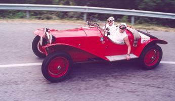 Lancia Lambda Spider in action in 2001